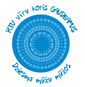 GAUDEAMUS iedzied savu Dziesmu svētku logo