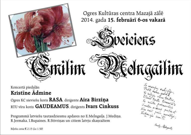 Koncerts "Sveiciens Emilim Melngailim"