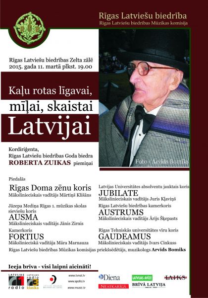 Koncerts kordiriģenta Roberta Zuikas piemiņai