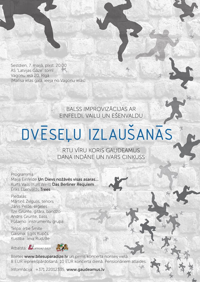 Vīru koris "Gaudeamus" izrāda jaunu programmu DVĒSEĻU IZLAUŠANĀS