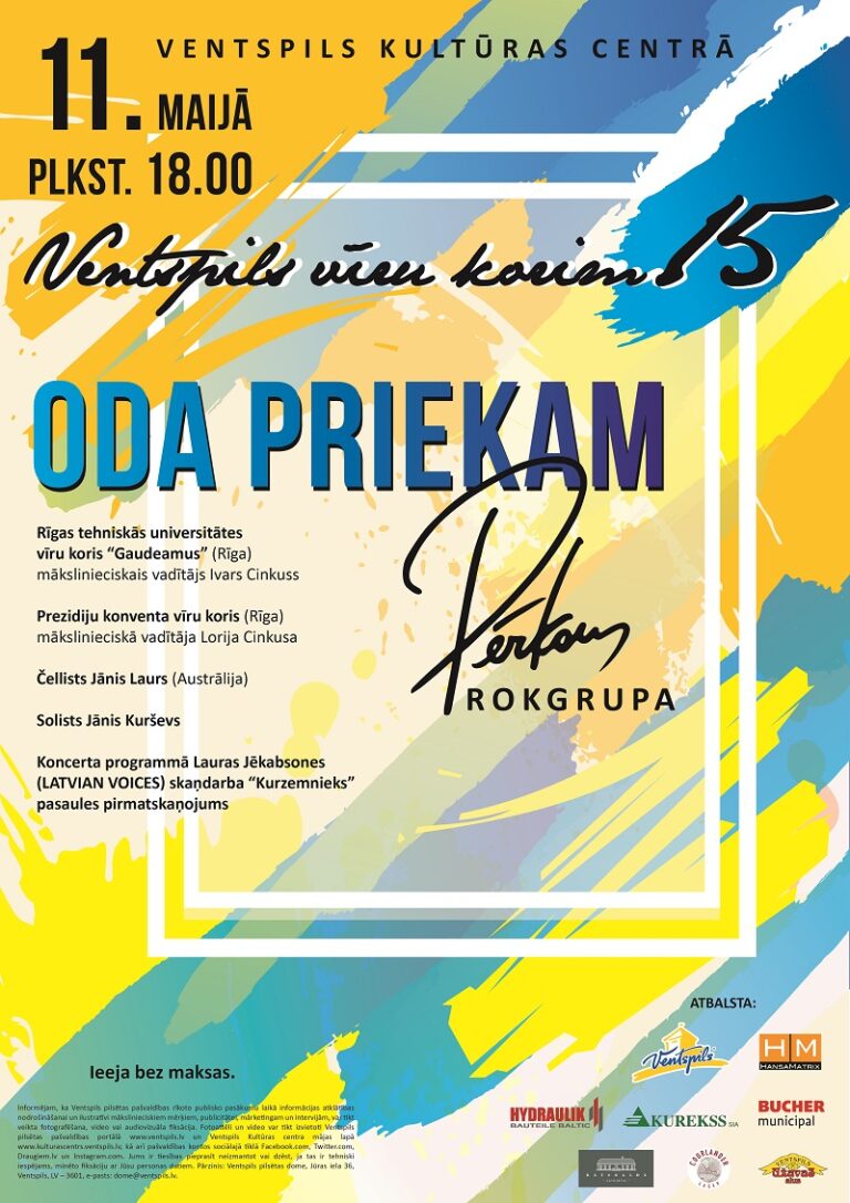 Oda priekam! Ventspils vīru koris svin – 15!